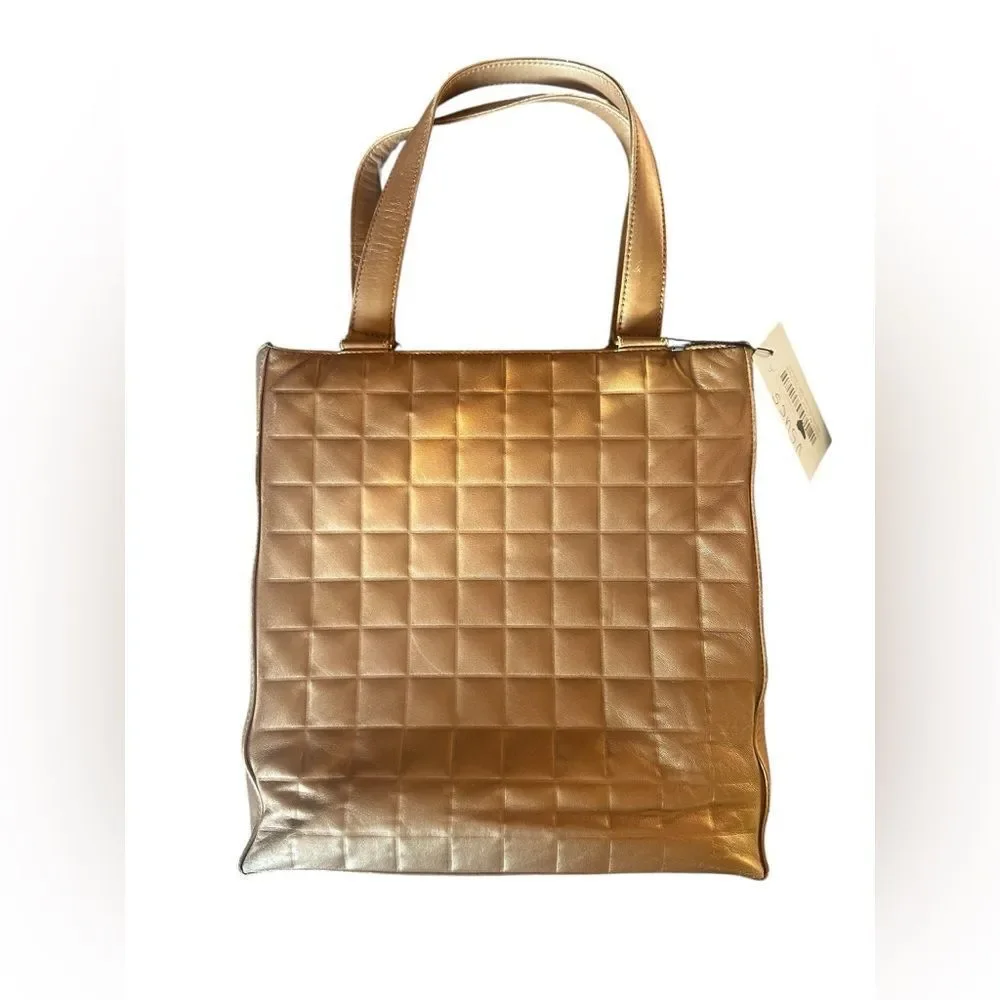 Chanel Gold Quilted Tote Bag